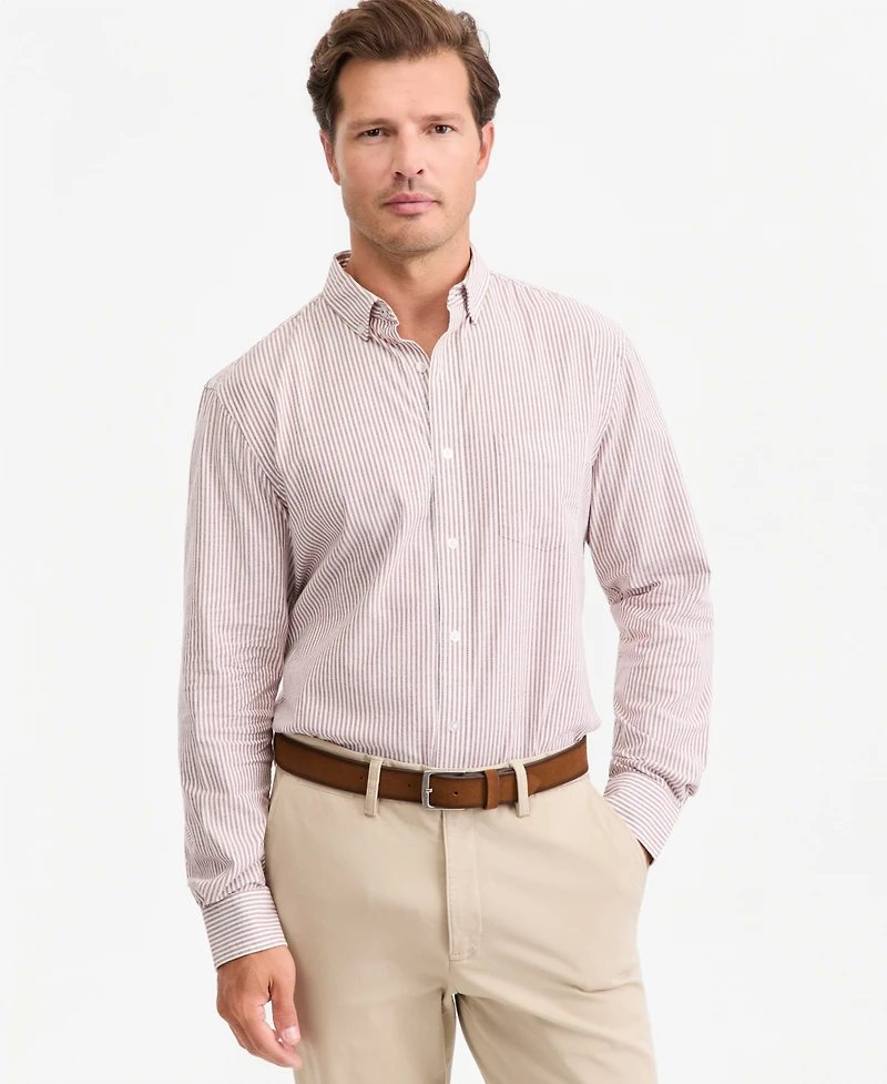 Club Room Men's Stripe Button-Down Oxford Shirt, Macy's Exclusive