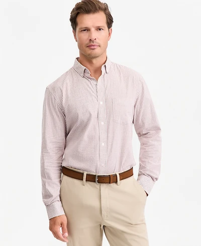 Club Room Men's Stripe Button-Down Oxford Shirt, Macy's Exclusive