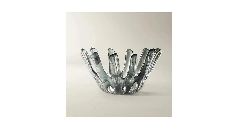 Z Gallerie Bossa Glass Bowl - Smoke