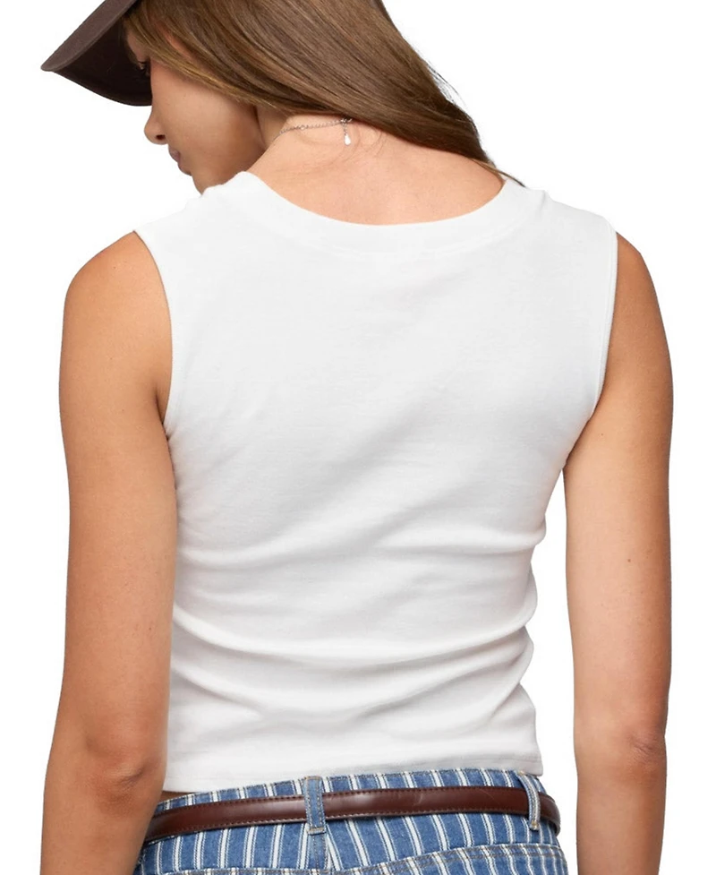 Edikted Women's Yoonchae Scoop Neck Top