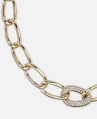 Dkny Pave Large Link Collar Necklace, 16" + 3" extender