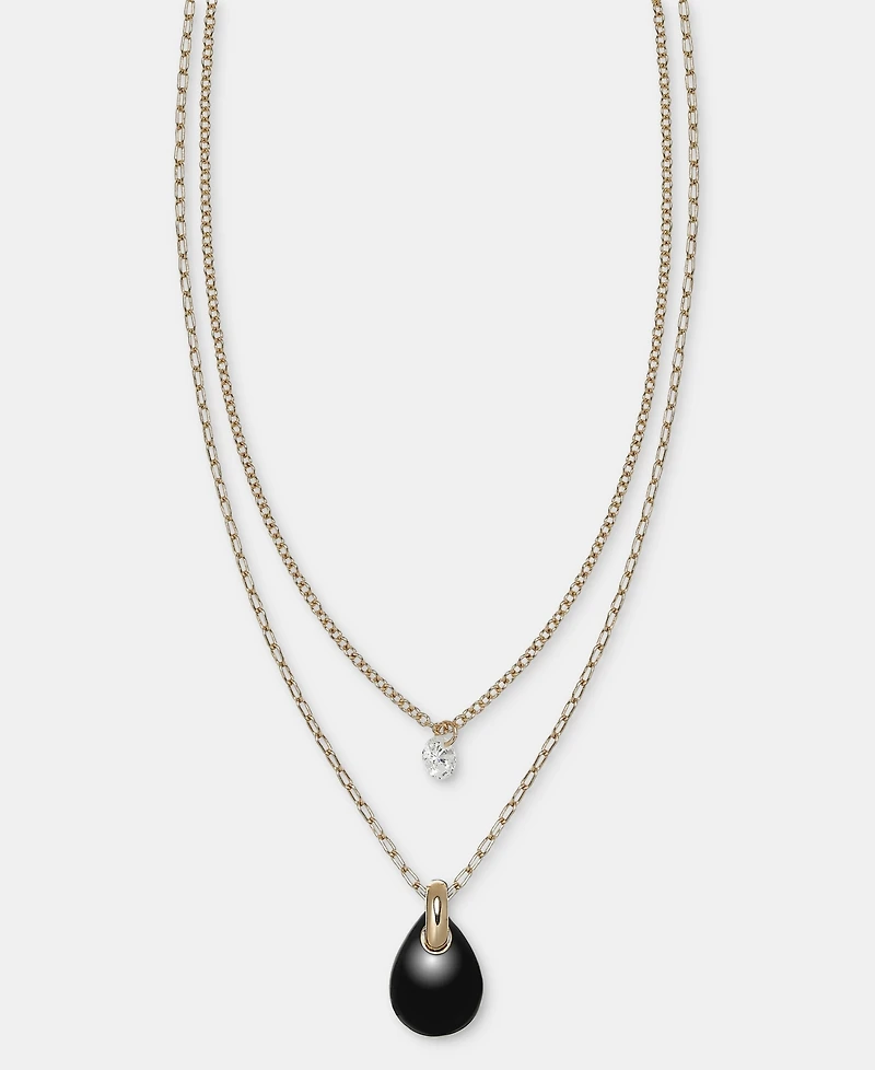 Dkny Layered Pendant Necklace, 16" + 3" extender