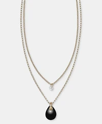 Dkny Layered Pendant Necklace, 16" + 3" extender