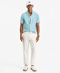 Club Room Men's Short Sleeve Button-Down Oxford Shirt, Created for Macy's