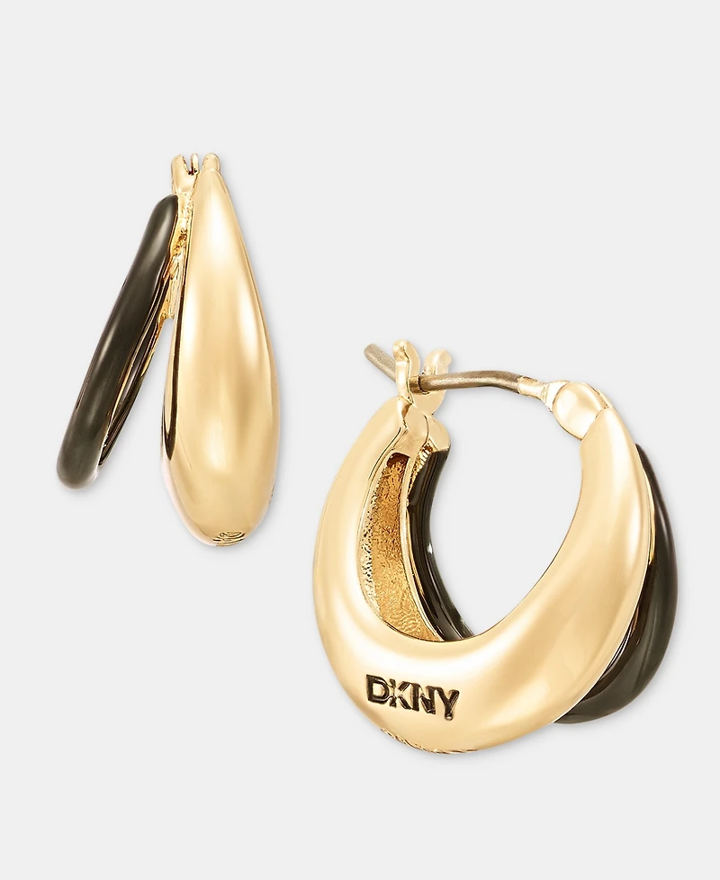 Dkny Puffy Split-Hoop Earrings