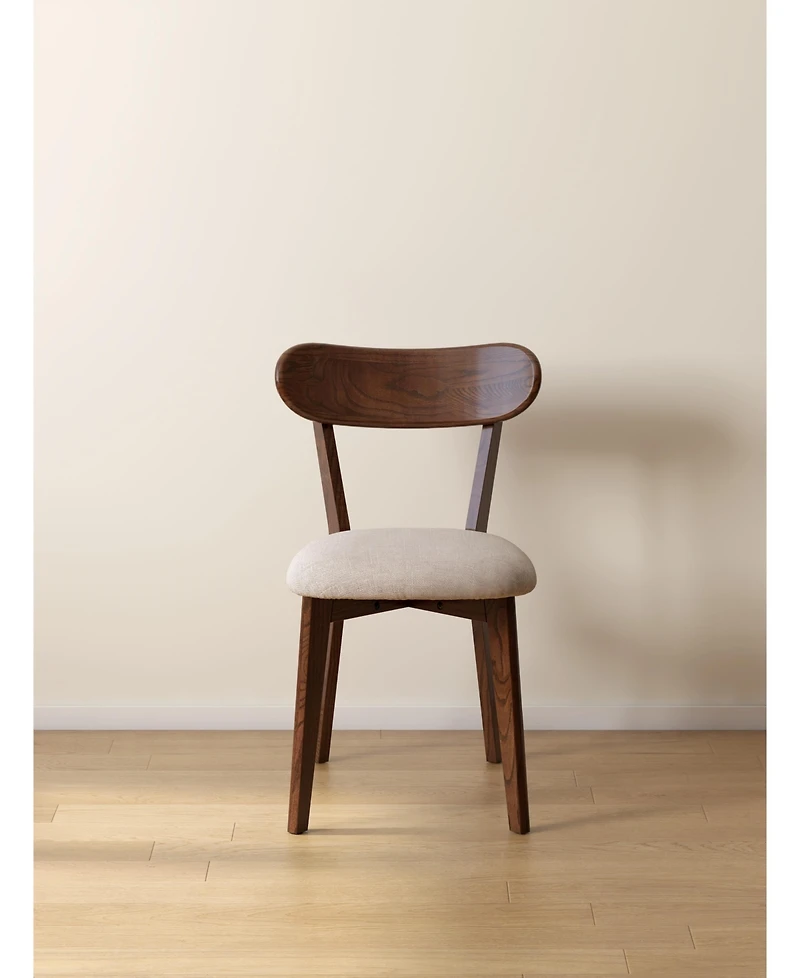 sumyeg Solid Oak Dining Chair with Fas Grade Wood Frame for Dining Room and Living Room