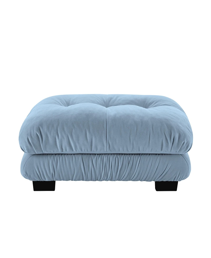 sumyeg 27-Inch Upholstered Ottoman Footrest for Living Room or Bedroom