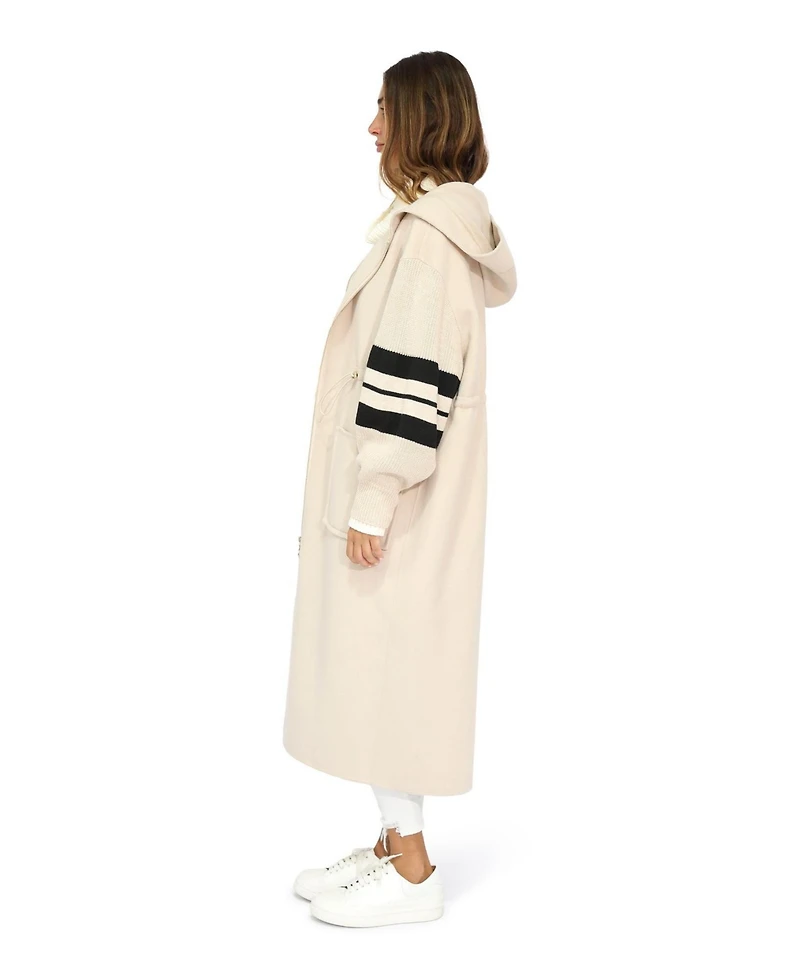 Belle & Bloom Women's Cool Kid Hooded Coatigan
