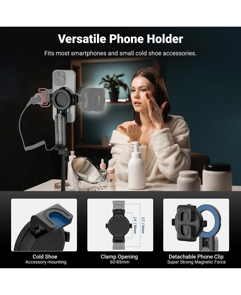 Neewer PA985 Camera Tripod for select iPhone and Android mobile devices