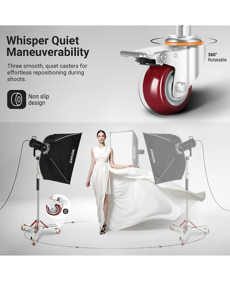 Neewer SC305B Ring Light with 10ft, 66lb