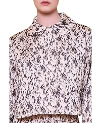 Pcfg Women's The Party Edit Satin Cropped Bomber Jacket