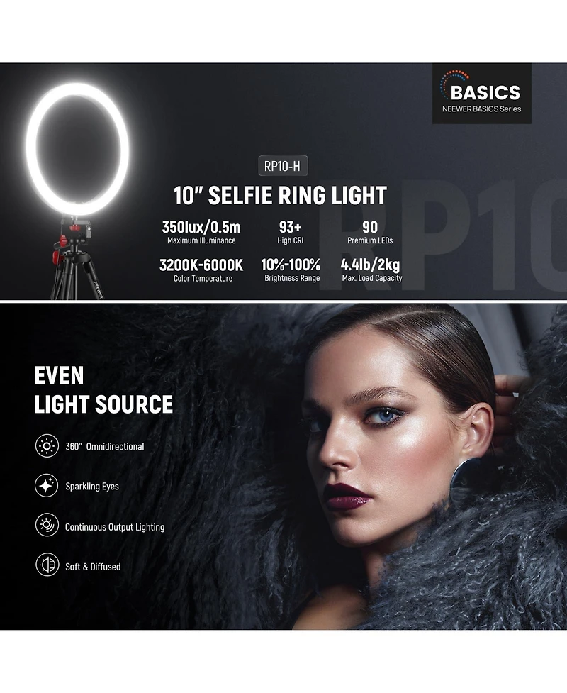 Neewer RP10-h Ring Light for select iPhone models