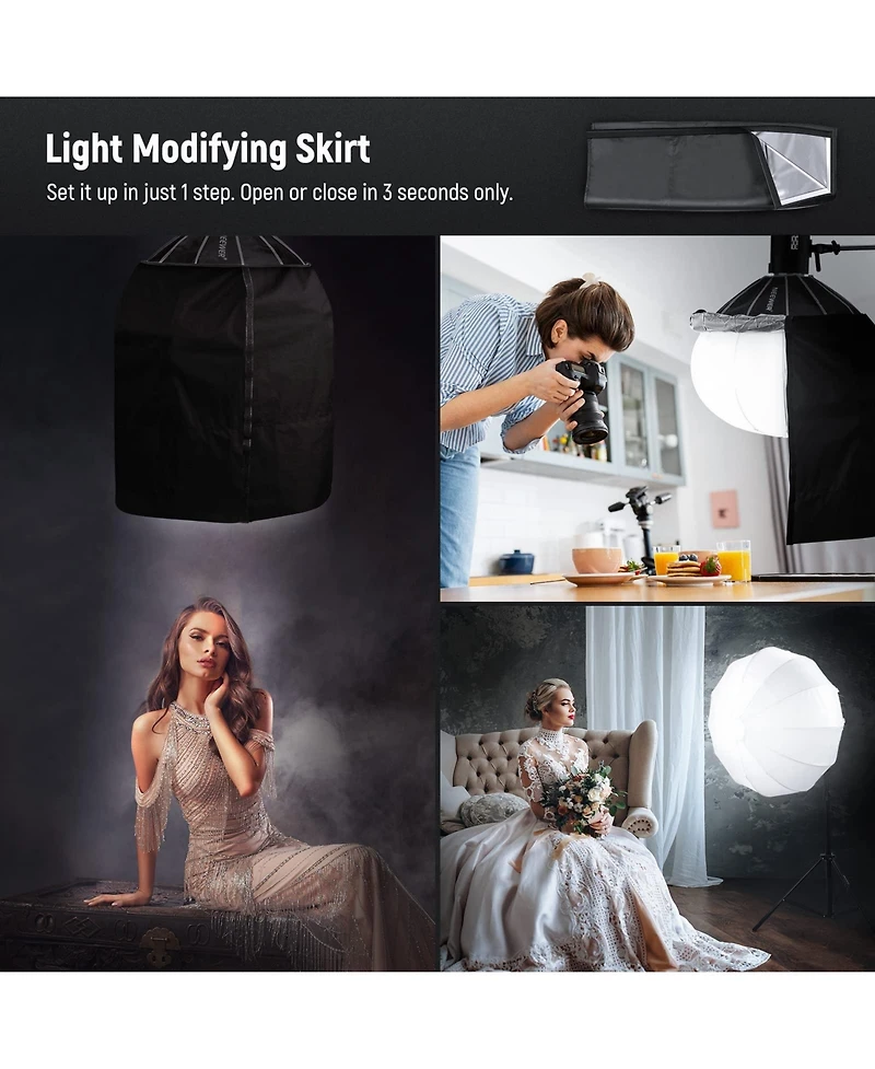 Neewer NS90L Softbox with 90cm, 60x for Aputure 600d Amaran 60x Godox SL60W