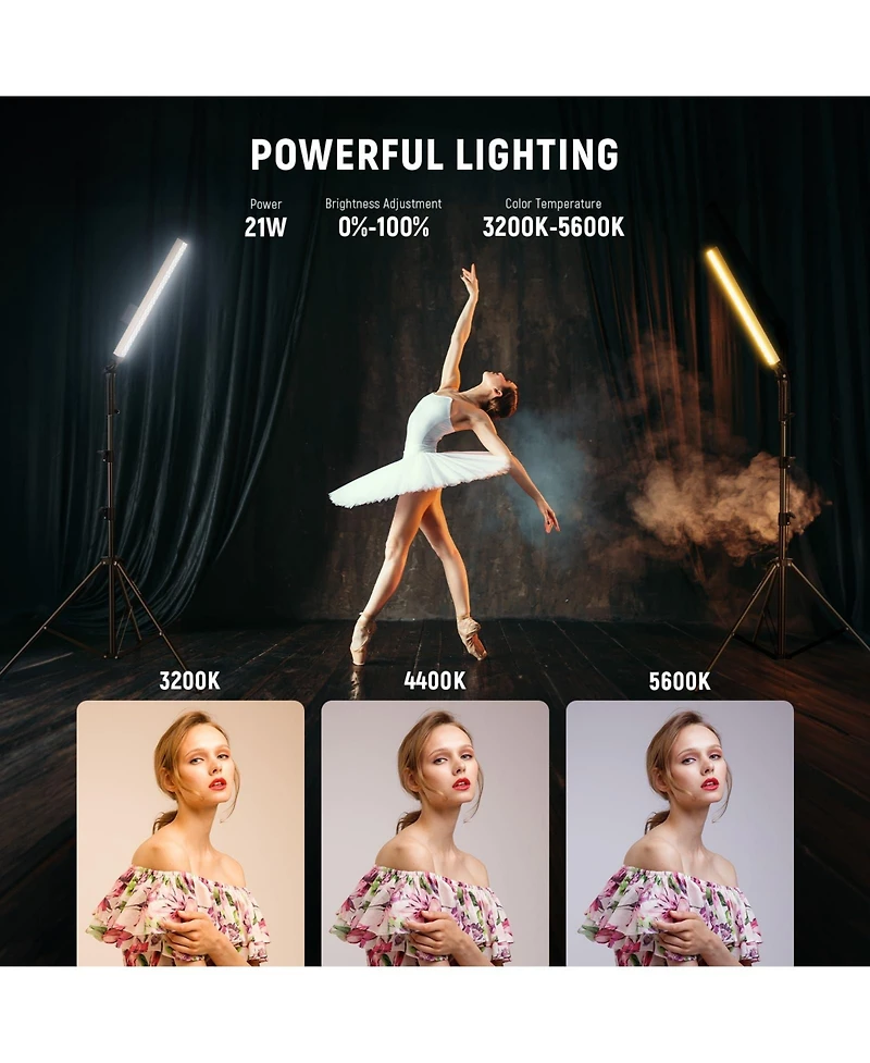 Neewer BH20B Led Video Light with 3200K5600K, CRI97