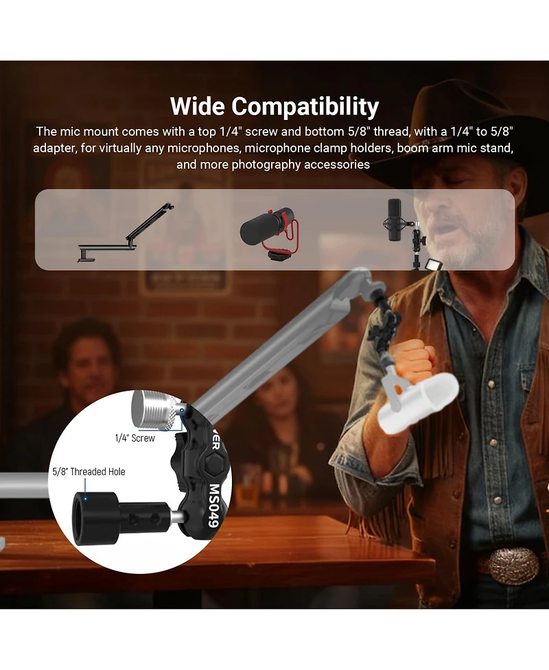 Neewer MS049 Photography Light Stand with 2 lbs