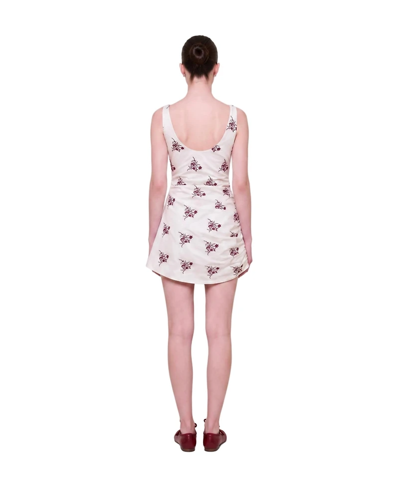 Pcfg Women's The Broderie Anglaise Edit Asymmetric Embroidered Mini Dress