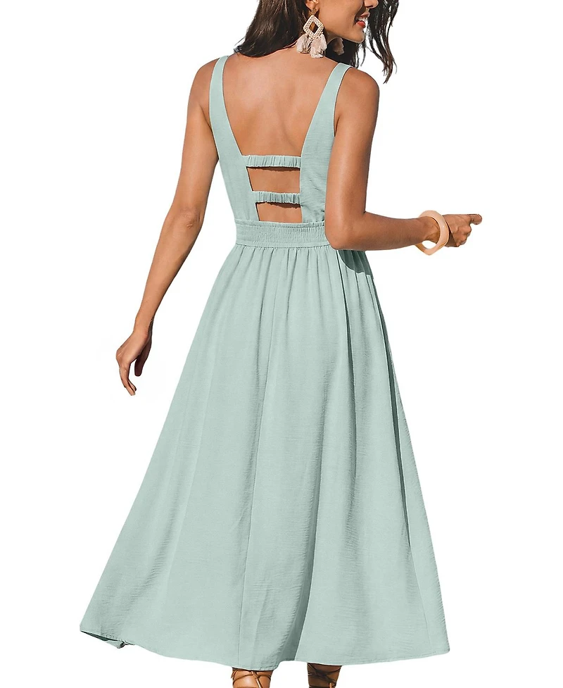 Cupshe Women's Grand Entrance Green Midi Beach Dress
