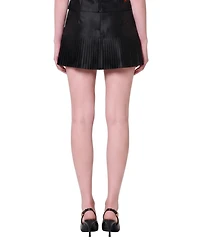 Pcfg Women's The Party Edit Belted Pleated Mini Skirt