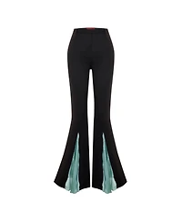 Pcfg Women's The Party Edit Contrast Chiffon Detail Pants