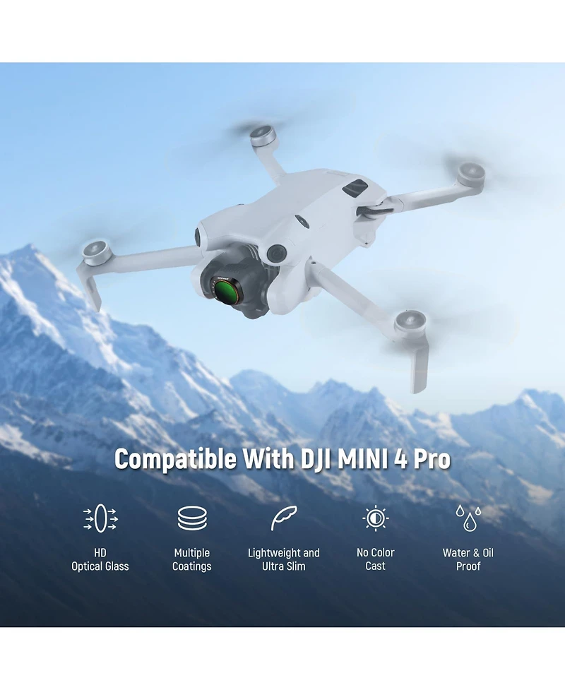 Neewer ND2-32 Camera Lens Accessory with ND2-32, ND64-512 for Dji Mini 4 Pro