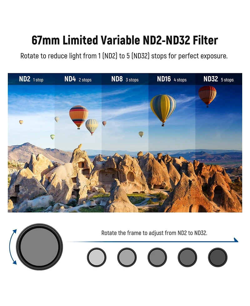 Neewer Fl-B21 Camera Lens Accessory with ND2-32 for Android Samsung Galaxy S25 Ultra Google Pixel Huawei
