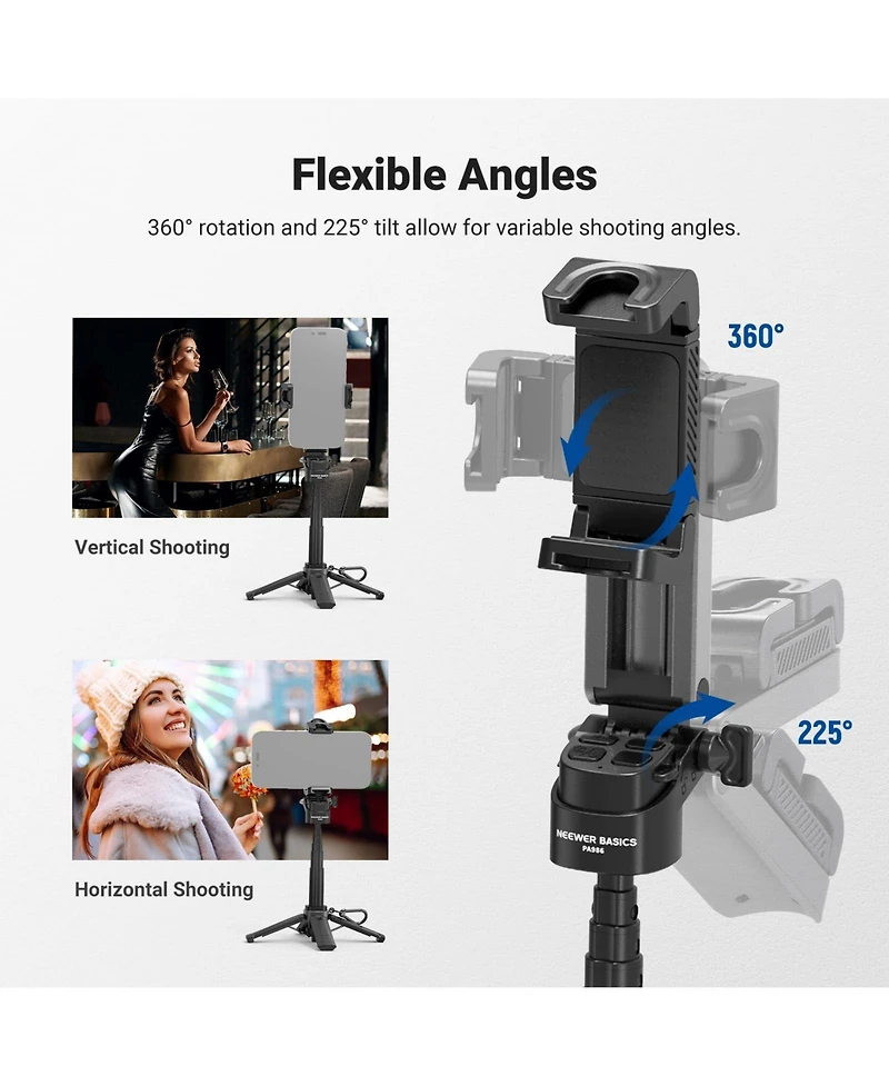 Neewer PA986 Camera Tripod for select iPhone and Android mobile devices