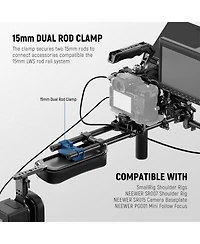 Neewer SR016 Camera Mounting Accessory for SmallRig Neewer 15mm Rod Rail System Video Rigs