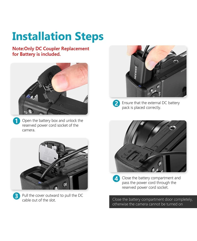 Neewer Np-FW50 Camera Battery and Charging Accessory for select Sony Np-f-series devices