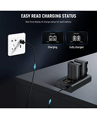 Neewer Lp-E6P Camera Battery and Charging Accessory with 2200mAh for Canon Eos R5 Mark Ii R5 R6 R7