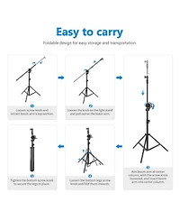 Neewer Photography Light Stand with 9.7feet, 3.8feet