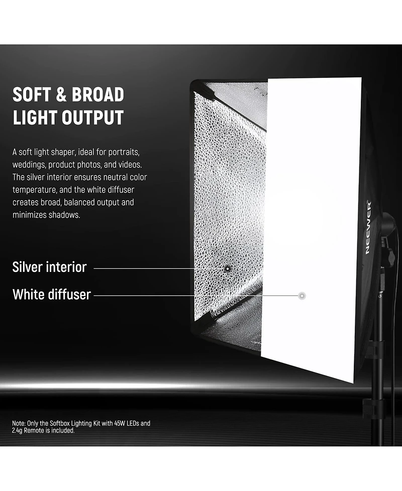 Neewer NK103 Softbox with 24inch, 900W, 45W