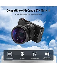 Neewer G7X Camera Lens Accessory with 2 in, 10x for Canon G7X Mark Iii Camera