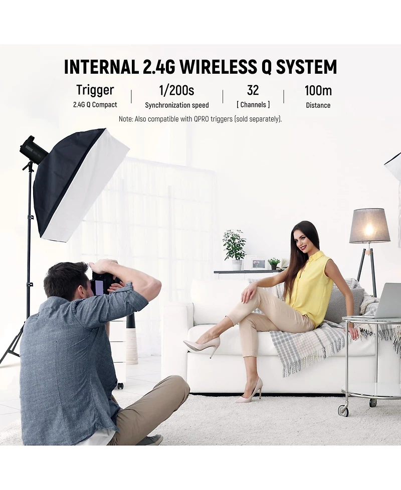 Neewer S102-400W Softbox with 5 in, 400W, 400Ws