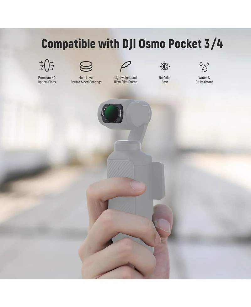 Neewer Camera Lens Accessory with 2 in for Dji Osmo Pocket 3
