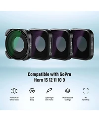Neewer ND8 Camera Lens Accessory with ND8, ND16, ND32 for GoPro Hero 13 12 11 10 9