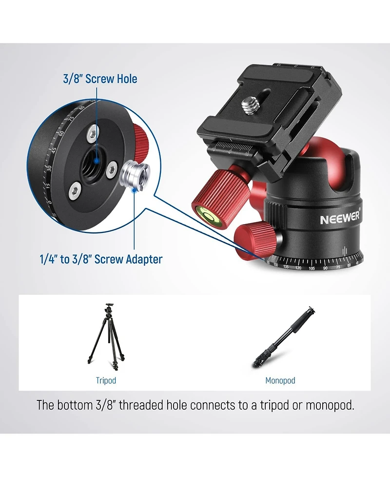 Neewer GM28 Camera Tripod with 5kg, 11lb