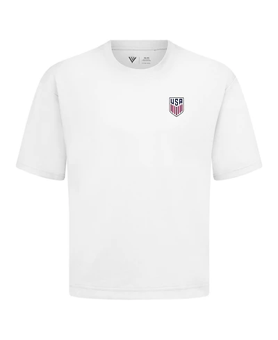 LevelWear Men's White Usmnt Luxe Signature T-Shirt