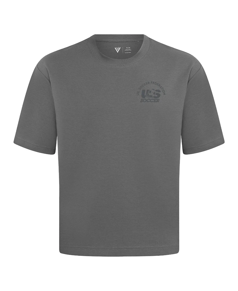 LevelWear Men's Gray Usmnt Luxe Signature Knit Transit T-Shirt
