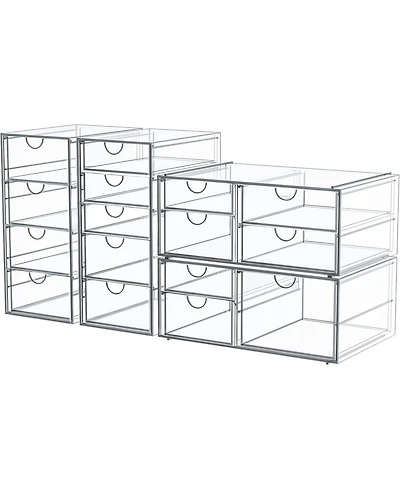 Xdovet Makeup Organizer 16 Drawers Desktop Accessories Dustproof