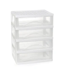 Xdovet Desk 4 Drawer Organizer Plastic Office Home Storage