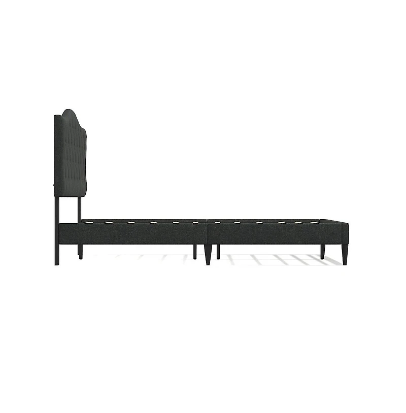 Glenwillow Home Upholstered Complete Bed Queen Stone