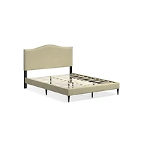 Glenwillow Home Leighford Queen Platform Bed Light Gray