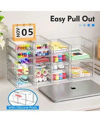 Xdovet Makeup Organizer 17 Drawers Desk Storage