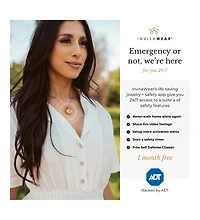 InvisaWear Gold Star Burst Charm Necklace