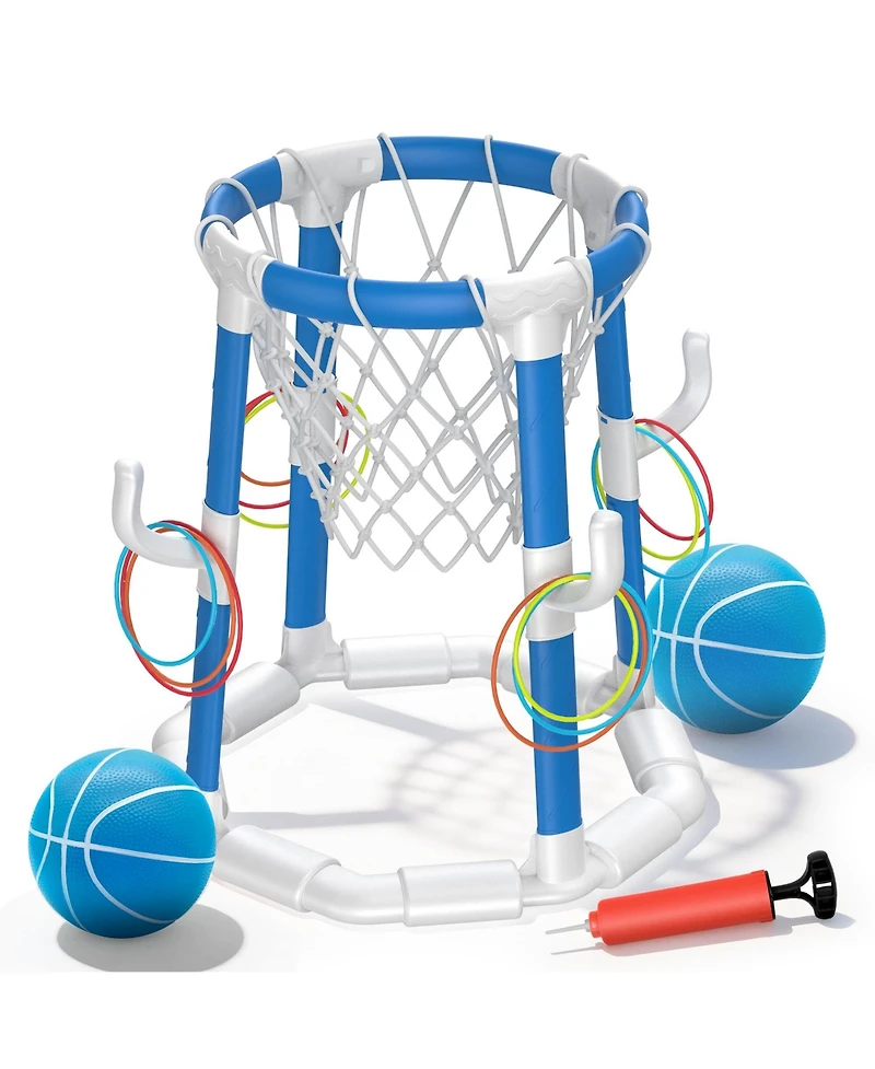 Gnuadz Pool Basketball Hoop Ring Toss Game Floating Indoor Outdoor