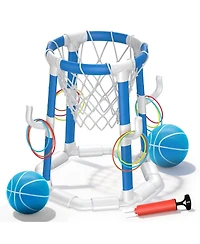 Gnuadz Pool Basketball Hoop Ring Toss Game Floating Indoor Outdoor