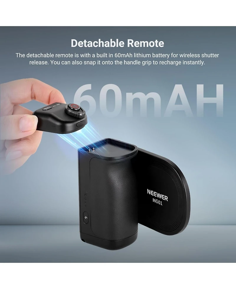 Neewer MG01 Camera Battery and Charging Accessory with 3500mAh for select iPhone and Android mobile devices