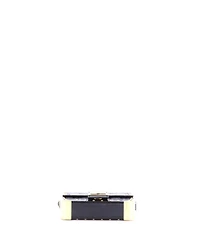 Pre-Owned Fendi Mini Baguette Trunk Bag Zucca Embossed Leather