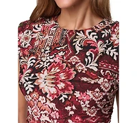 Vince Camuto Women's Boat Neck Bodycon Midi Dress