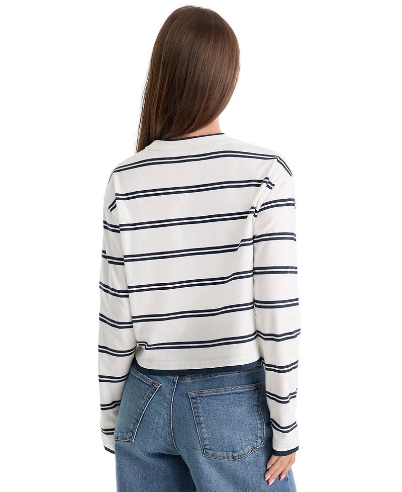 Good American Women's Long-Sleeve Layered Pull-On Top